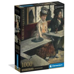 Puzzle Compact 1000 pièces : Degas - Dans un Café - Clementoni