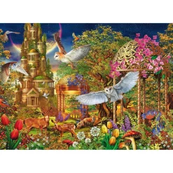 Puzzle Compact 1500 pièces : Jardin Fantastique Forestier - Clementoni