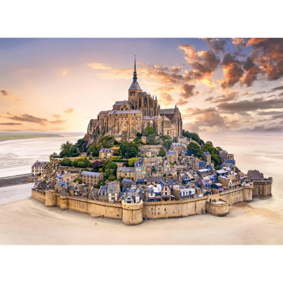 Puzzle Compact 1500 pièces : Le Mont Saint : Michel - Clementoni