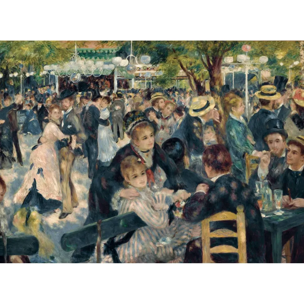 Puzzle Compact 1000 pièces : Renoir - Bal du Moulin - Clementoni
