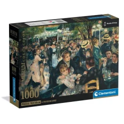 Puzzle Compact 1000 pièces : Renoir - Bal du Moulin - Clementoni