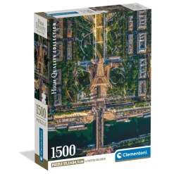Puzzle Compact 1500 pièces : Survol de Paris - Clementoni