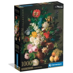 Puzzle Compact 1000 pièces : Van Dael - Bol de fleurs - Clementoni