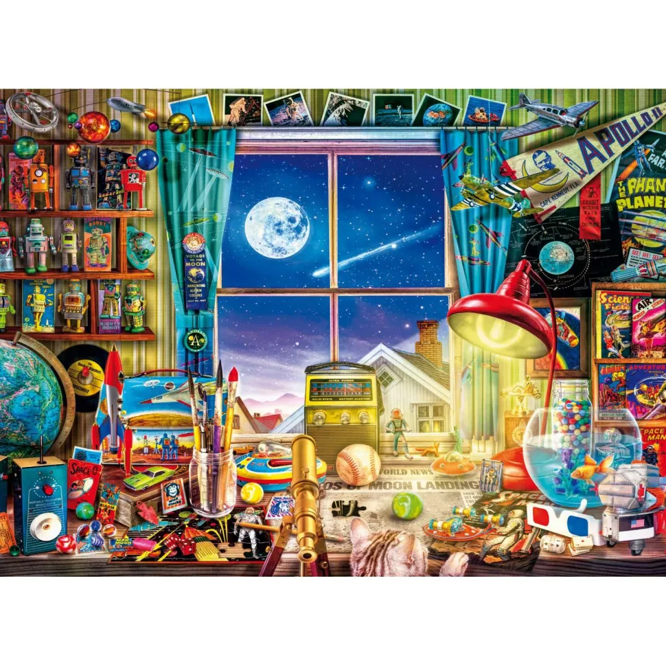 Puzzle Compact 500 pièces : Vers la Lune - Clementoni