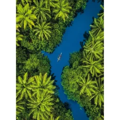 Puzzle Compact 500 pièces : Vue Aérienne Tropicale - Clementoni