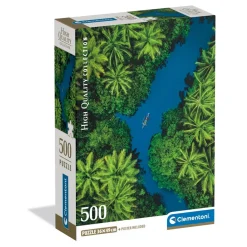 Puzzle Compact 500 pièces : Vue Aérienne Tropicale - Clementoni