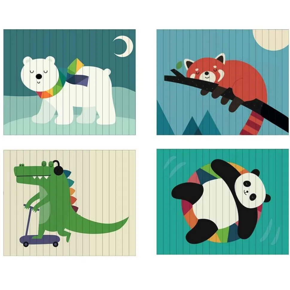 Puzzle 4D : Les animaux - Vilac