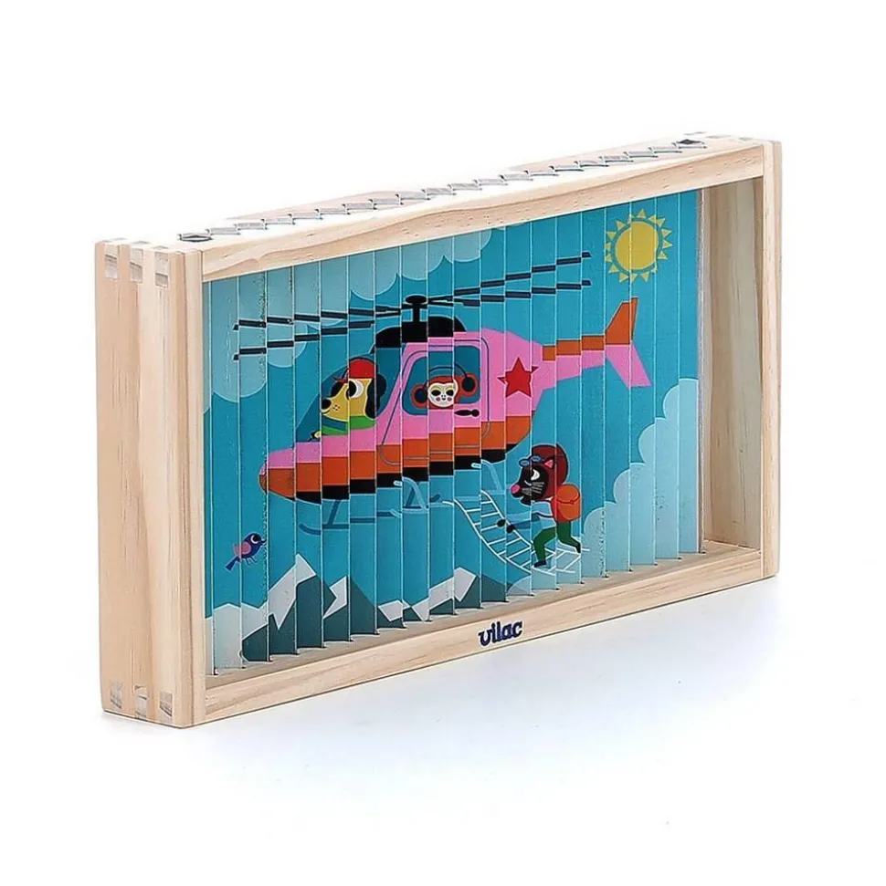 Puzzle 4D : Les transports - Vilac