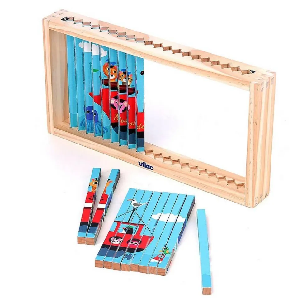 Puzzle 4D : Les transports - Vilac