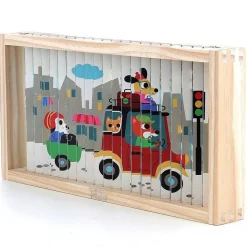 Puzzle 4D : Les transports - Vilac