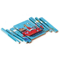 Puzzle 4D : Les transports - Vilac