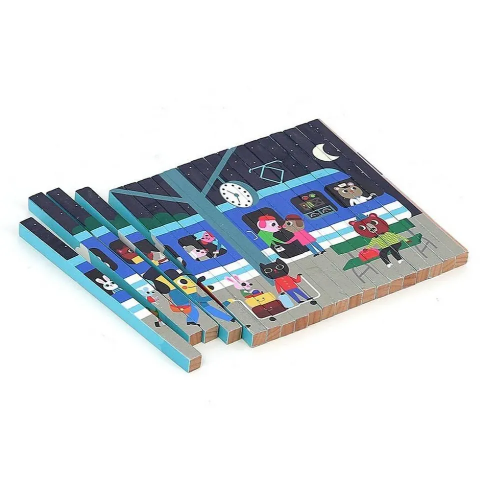 Puzzle 4D : Les transports - Vilac