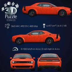 Puzzle 3D Iconics : Dodge Challenger R/T Scat Pack - Ravensburger