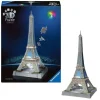 Puzzle 3D Iconics : Tour Eiffel illuminée - Ravensburger