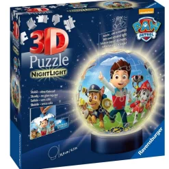 Puzzle 3D rond lumineux 72 pièces : Pat' Patrouille (Paw Patrol) - Ravensburger