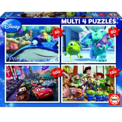 Puzzle de 50 à 150 pièces : 4 puzzles : Pixar - Educa