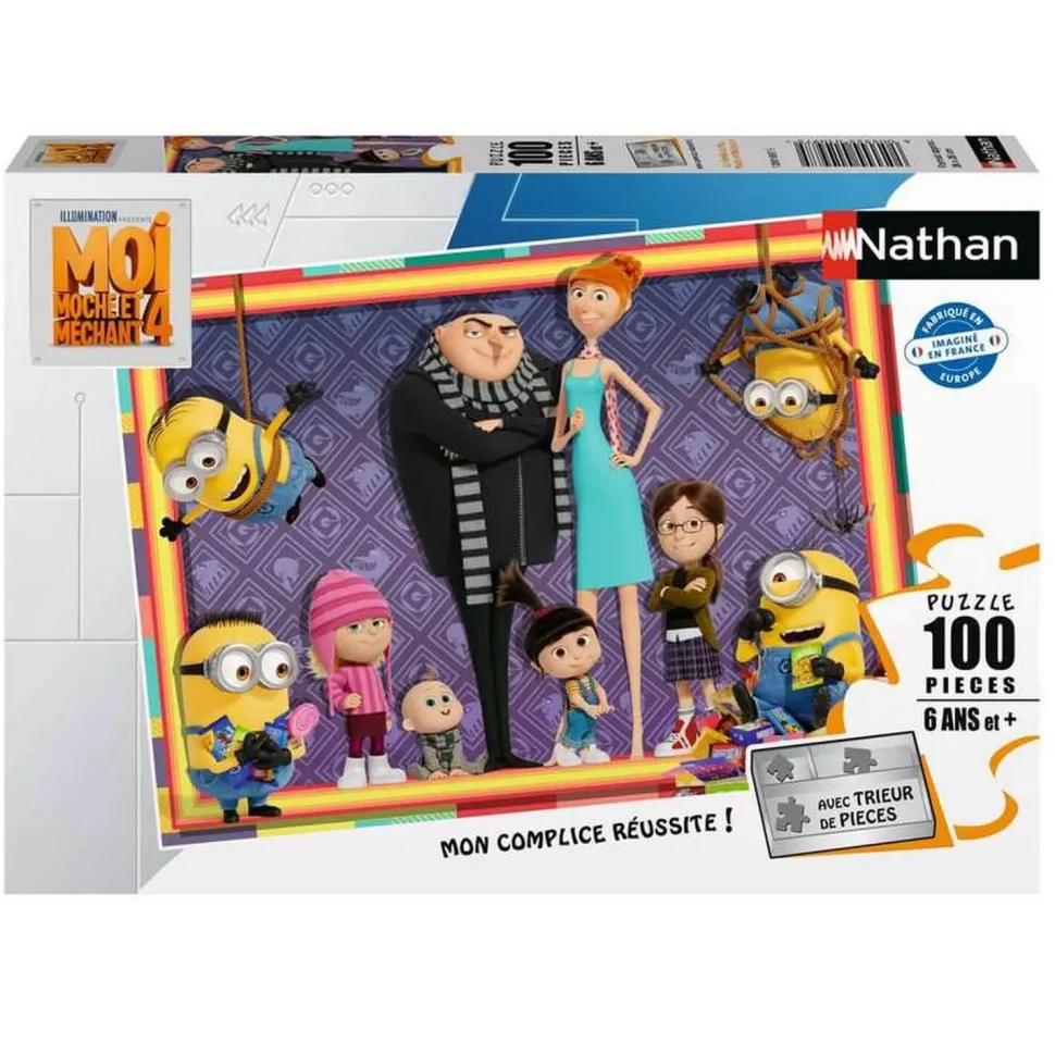Puzzle de 100 pièces : La Famille de Moi Moche et Méchant 4 - Nathan