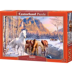 Puzzle de 500 pièces : La fonte hivernale - Castorland