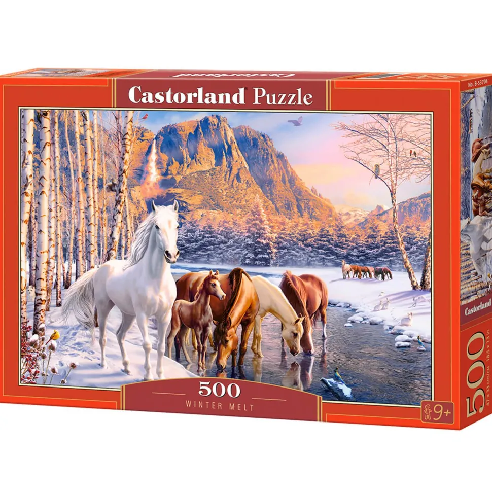 Puzzle de 500 pièces : La fonte hivernale - Castorland