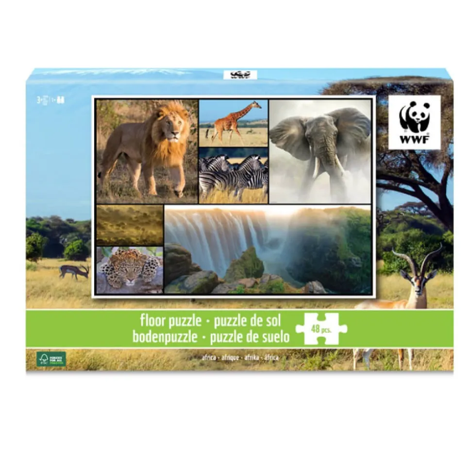 Puzzle de sol 48 pièces : Afrique - WWF