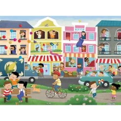 Puzzle d'observation 50 pièces : Détective puzzle : En Ville - Educa