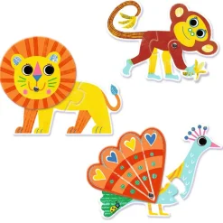 Puzzle Duo : Articulo Animaux - Djeco