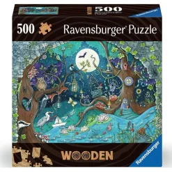 Puzzle en bois 500 pièces : Forêt fantastique - Ravensburger