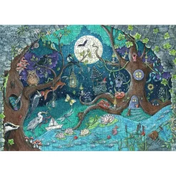 Puzzle en bois 500 pièces : Forêt fantastique - Ravensburger