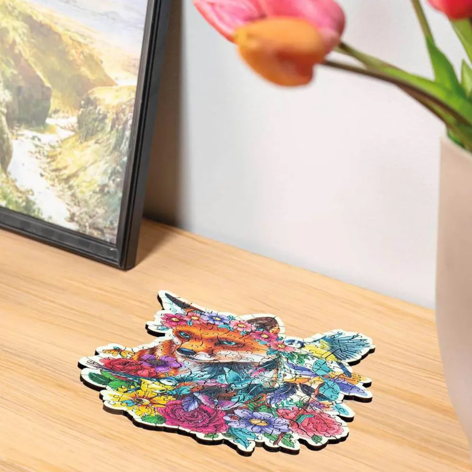 Puzzle en bois 150 pièces : Forme : Renard coloré - Ravensburger