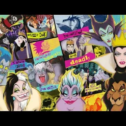 Puzzle en Bois Disney Vilains Reunion 1000 pcs - Trefl