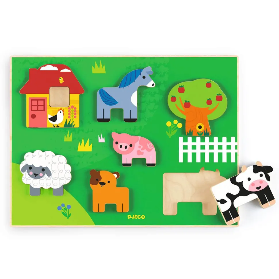 Puzzle encastrement : Farm Story - Djeco