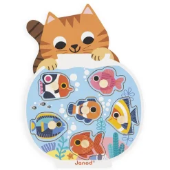 Puzzle Encastrement 6 pièces : aquarium - Janod