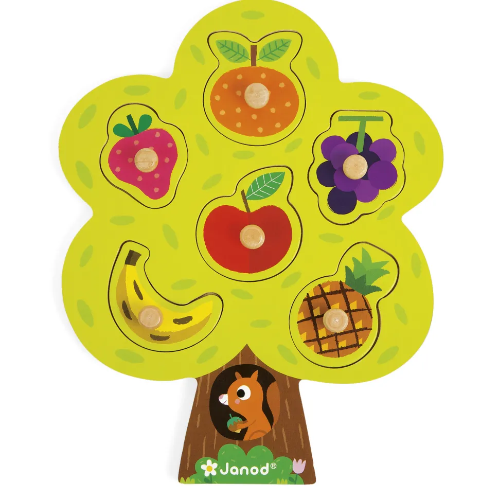 Puzzle encastrement en bois : Arbre gourmand - Janod