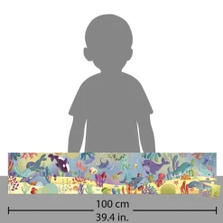 Puzzle frise 36 pièces : Les Animaux Marins - Janod