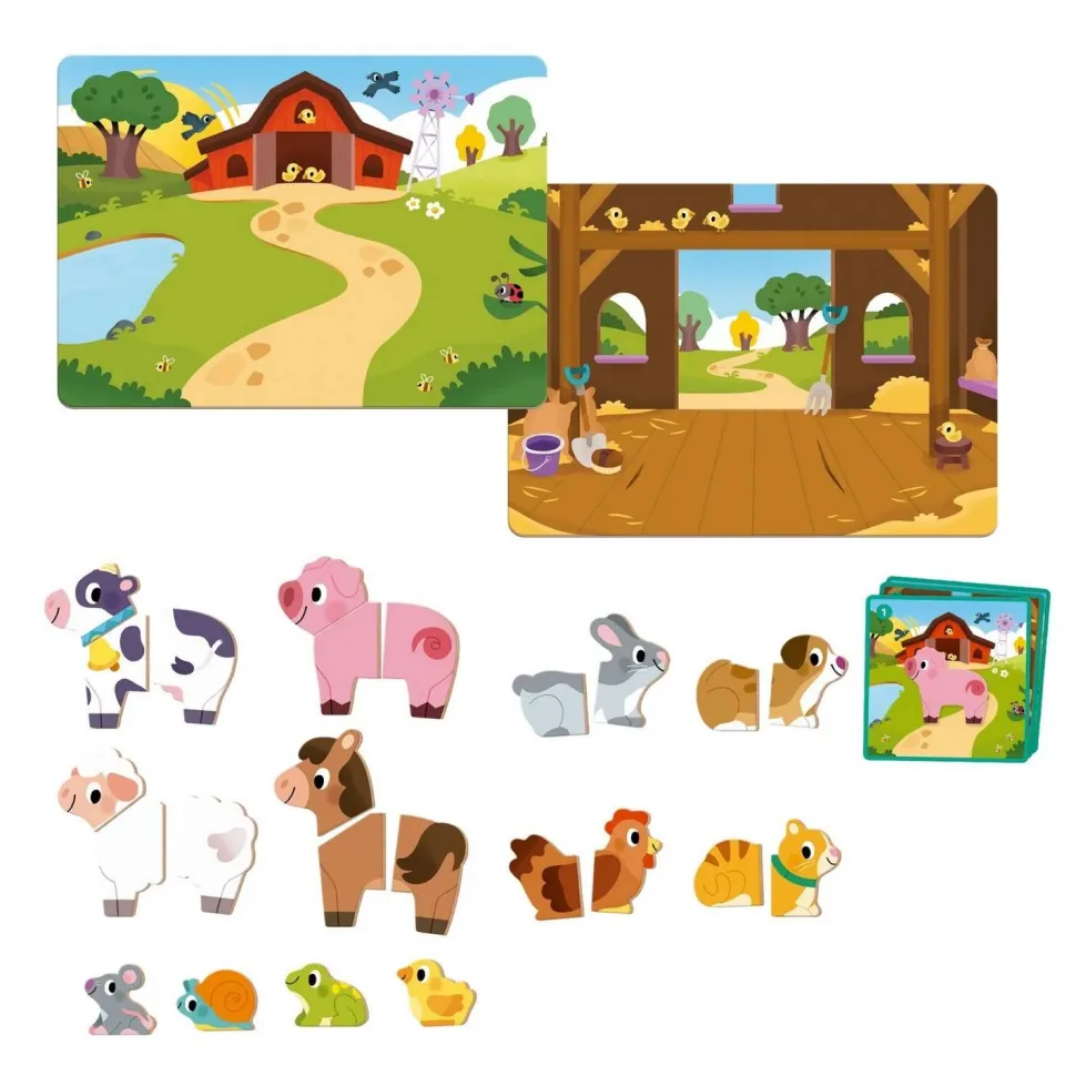 Puzzle magnétique : Ferme - Goula