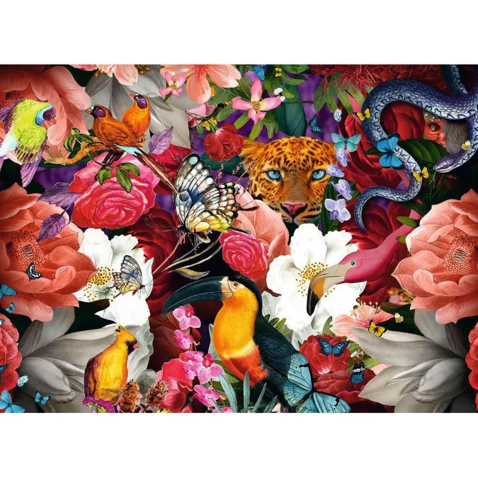 Puzzle Moment 300 pièces : Fleurs tropicales - Ravensburger