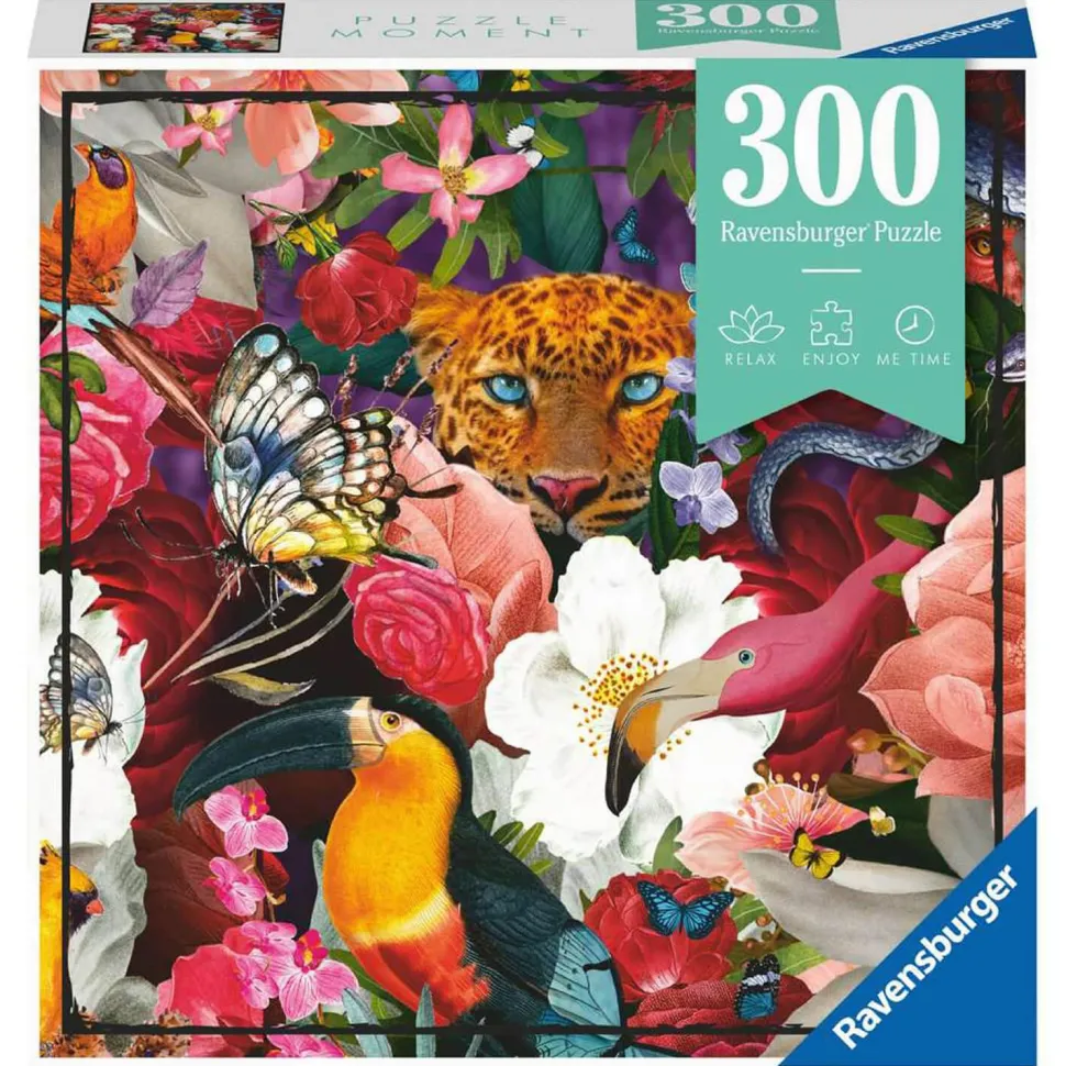Puzzle Moment 300 pièces : Fleurs tropicales - Ravensburger