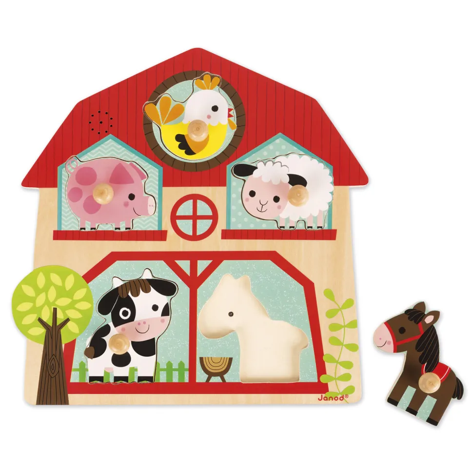 Puzzle musical : Les Copains de la ferme - Janod