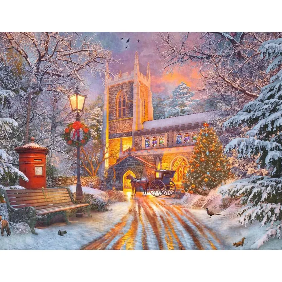 Puzzle Phosphorescent 500 pièces - Un Noël étincelant - Ravensburger