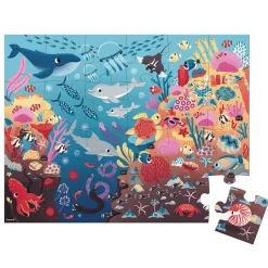 Puzzle phosphorescent 24 pièces : Puzzle magique : L'océan - Janod