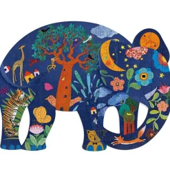Puzzle Puzz'Art 150 pièces : Eléphant - Djeco