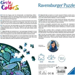 Puzzle rond 500 pièces : Champignons (Circle of Colors) - Ravensburger
