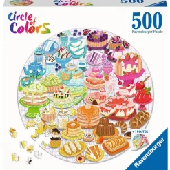 Puzzle Rond 500 pièces : Circle Of Colors : Desserts - Ravensburger
