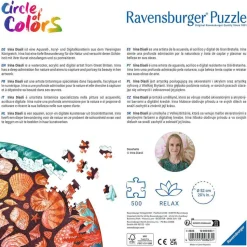 Puzzle rond 500 pièces : Coquillages (Circle of Colors) - Ravensburger