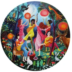 Puzzle rond 500 pièces : Danse de la lune - Eeboo