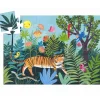 Puzzle Silhouette 24 pièces : La balade du tigre - Djeco
