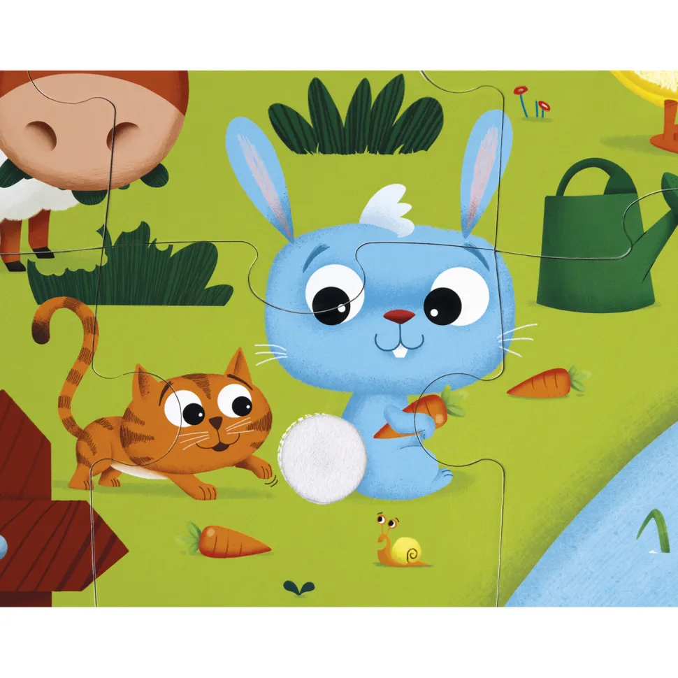 Puzzle tactile géant : La ferme - Janod