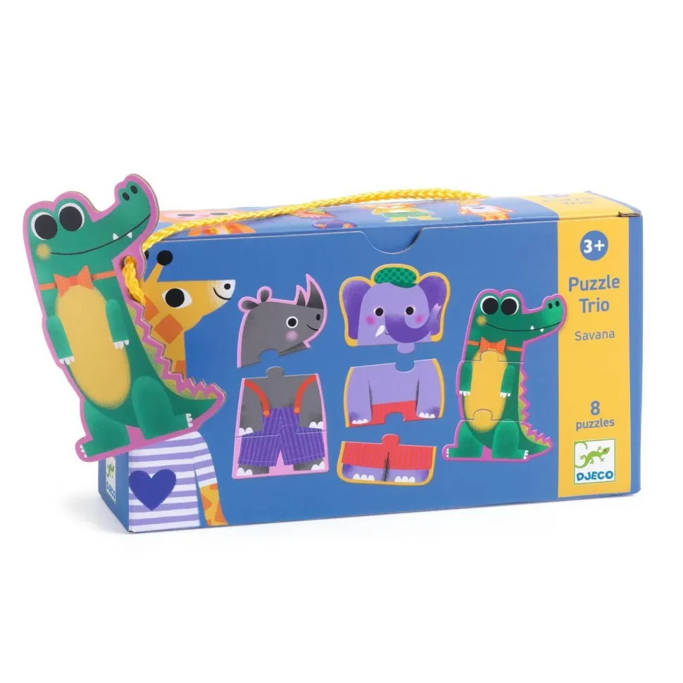 Puzzle Trio - Savana - jeux éducatifs - Djeco