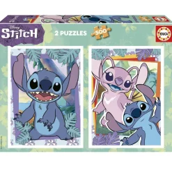 Puzzle 2x500 pièces : STITCH - Educa