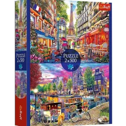 Puzzle 2x500 pièces : Capital Européenne - Trefl